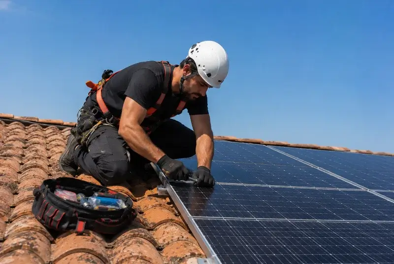 Maintenance et monitoring de panneaux solaires à Sainte-Verge