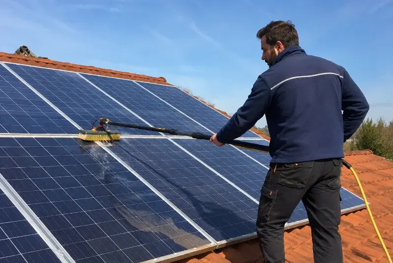 Nettoyage et entretien de panneaux solaires à Sainte-Verge
