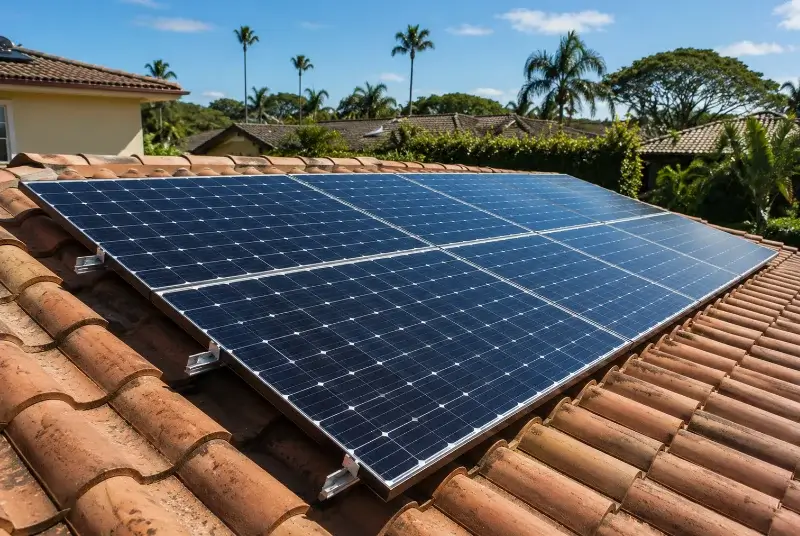 Installation de panneaux solaires à Sainte-Verge